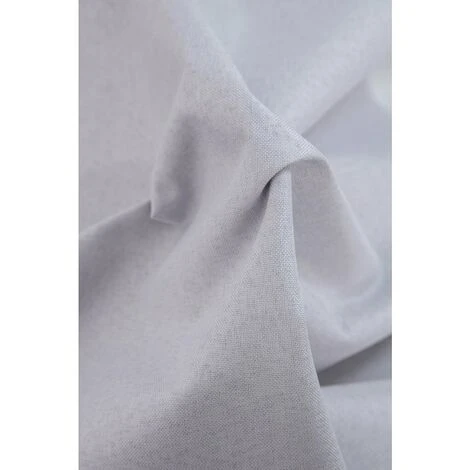 RIDEAUDISCOUNT Paire De Vitrages Occultant 60 X 120 Cm Passe Tringle Uni Gris Galet - Gris 3 RIDEAUDISCOUNT Paire De Vitrages Occultant 60 X 120 Cm Passe Tringle Uni Gris Galet - Gris – Image 3