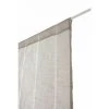 RIDEAUDISCOUNT Paire De Vitrages 45 X 90 Cm à Passe Tringle Tissu Léger Effet Gaze De Lin à Rayures Verticales Style Naturel Marron Poivre - Brun
