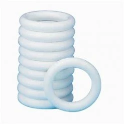 MOBOIS - Lot De 10 Anneaux à Rideaux - D: 56 Mm - Blanc