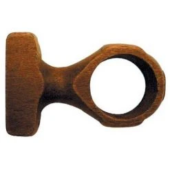 MOBOIS - Lot De 2 Supports Monoblocs Courts - D: 35 Mm - Noyer