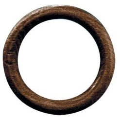 MOBOIS - Anneau - Lot De 10 - Noyer - D: 70 Mm - Pour Tringle D: 35 Mm