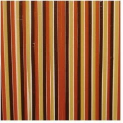 MOREL - Rideau De Porte Antilles En Polyéthylène - 90x200 Cm - Brun Et Beige