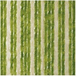 MOREL - Rideau De Porte Flash Chenilles 90x220 Cm - Vert, Beige