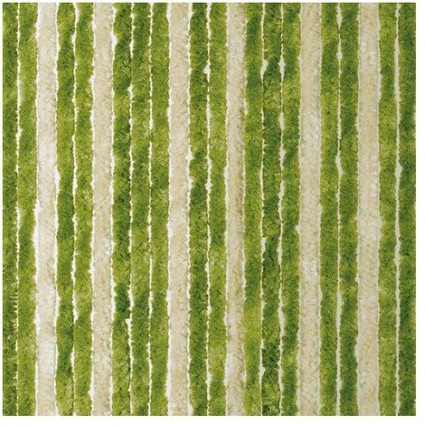 MOREL - Rideau De Porte Flash Chenilles 90x220 Cm - Vert, Beige 1 MOREL - Rideau De Porte Flash Chenilles 90x220 Cm - Vert, Beige