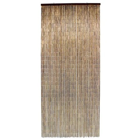 MOREL - Rideau De Porte Acajou Bâtonnets Bambou Vernis - 90x200 Cm 1 MOREL - Rideau De Porte Acajou Bâtonnets Bambou Vernis - 90x200 Cm