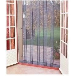 MOREL - Rideau De Porte Moustiquaire Arles - 6 Bandes - 160x220 Cm